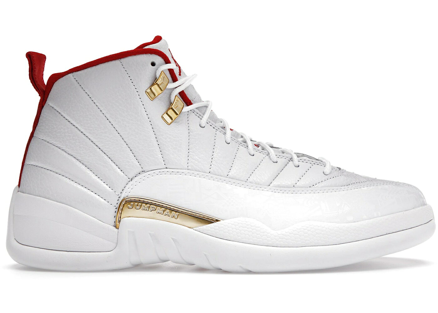 ナイキ ジョーダン 白いこと 白いこと 赤 赤いこと スニーカー メンズ JORDAN 12 RETRO FIBA (2019) / WHITE UNIVERSITY RED METALLIC