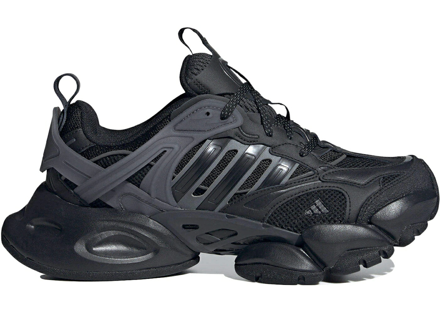 アディダス デラックス 黒色 ブラック 灰色 グレー スニーカー メンズ ADIDAS XLG RUNNER DELUXE BLACK GREY / BLACK GREY