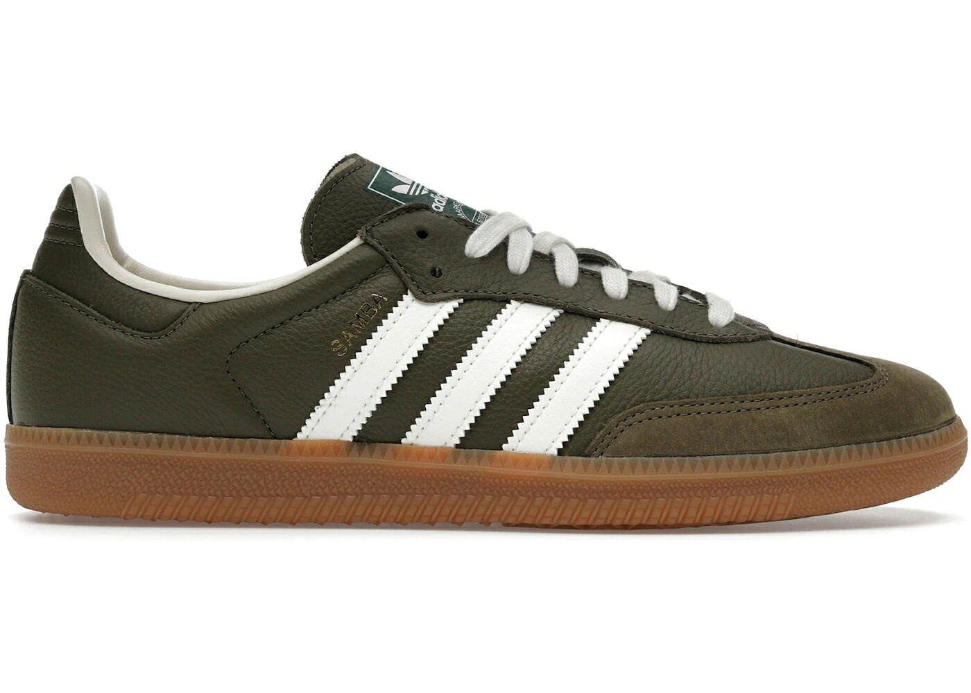 アディダス サンバ カーキ 白いこと 白いこと スニーカー メンズ ADIDAS SAMBA OG MEDIUM RAW KHAKI GUM / MEDIUM RAW KHAKI OFF WHITE GUM