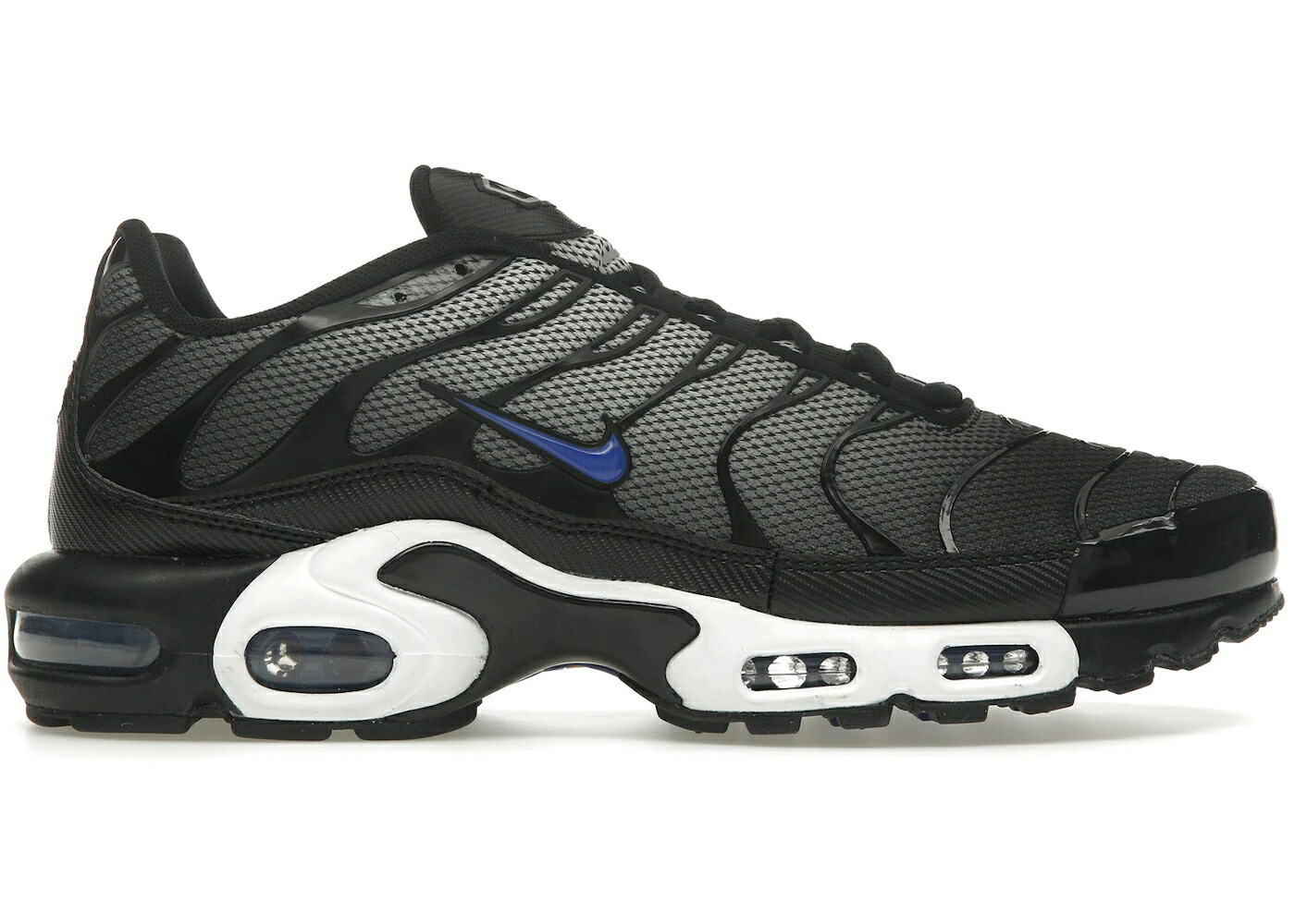 ナイキ マックス 白色 ホワイト 黒色 ブラック 青色 ブルー エアマックスプラス スニーカー メンズ 【 NIKE AIR MAX PLUS WHITE BLACK RACER BLUE / WHITE BLACK ANTHRACITE RACER 】