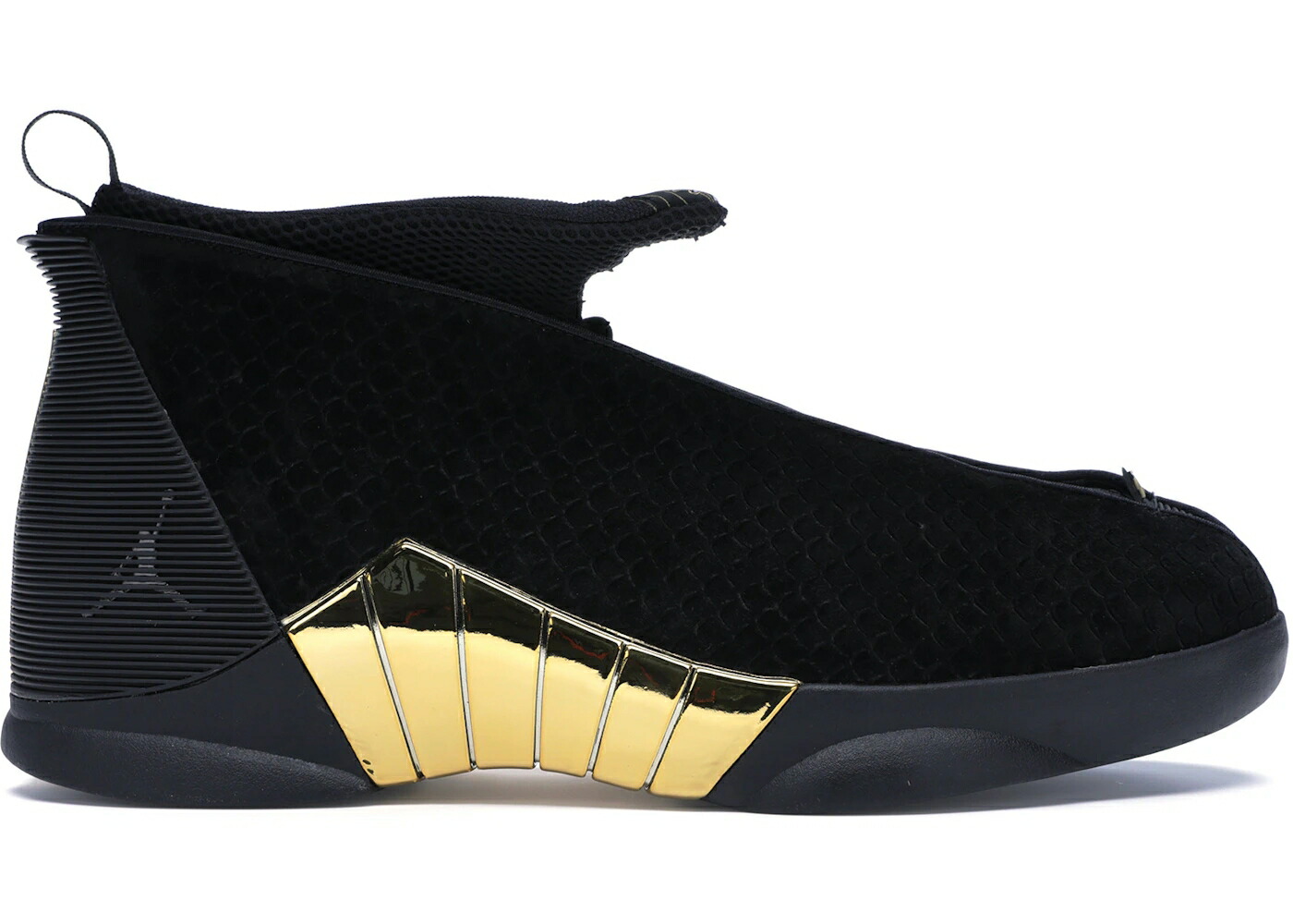 ナイキ ジョーダン 黒色 ブラック 白色 ホワイト ゴールド スニーカー メンズ JORDAN 15 RETRO DOERNBECHER (2018) / BLACK WHITE METALLIC GOLD