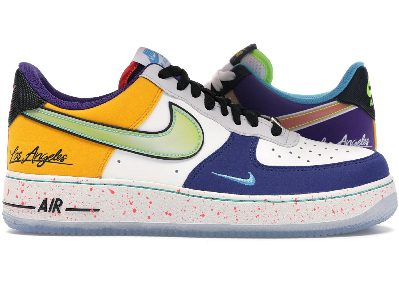 ナイキ 天使の都市 白いこと 白いこと 黒いこと 黒いこと 翡翆 ジェード 空軍 スニーカー メンズ NIKE AIR FORCE 1 LOW WHAT THE 天使の都市 / WHITE BLACK HYPER JADE
