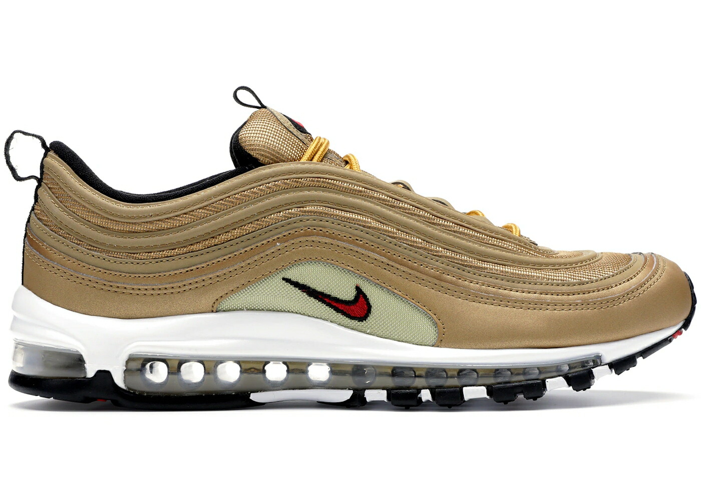 ナイキ マックス ゴールド 赤 赤いこと 白いこと 白いこと 大気圏マックス スニーカー メンズ NIKE AIR MAX 97 METALLIC GOLD (2017/2018) / METALLIC GOLD VARSITY RED WHITE