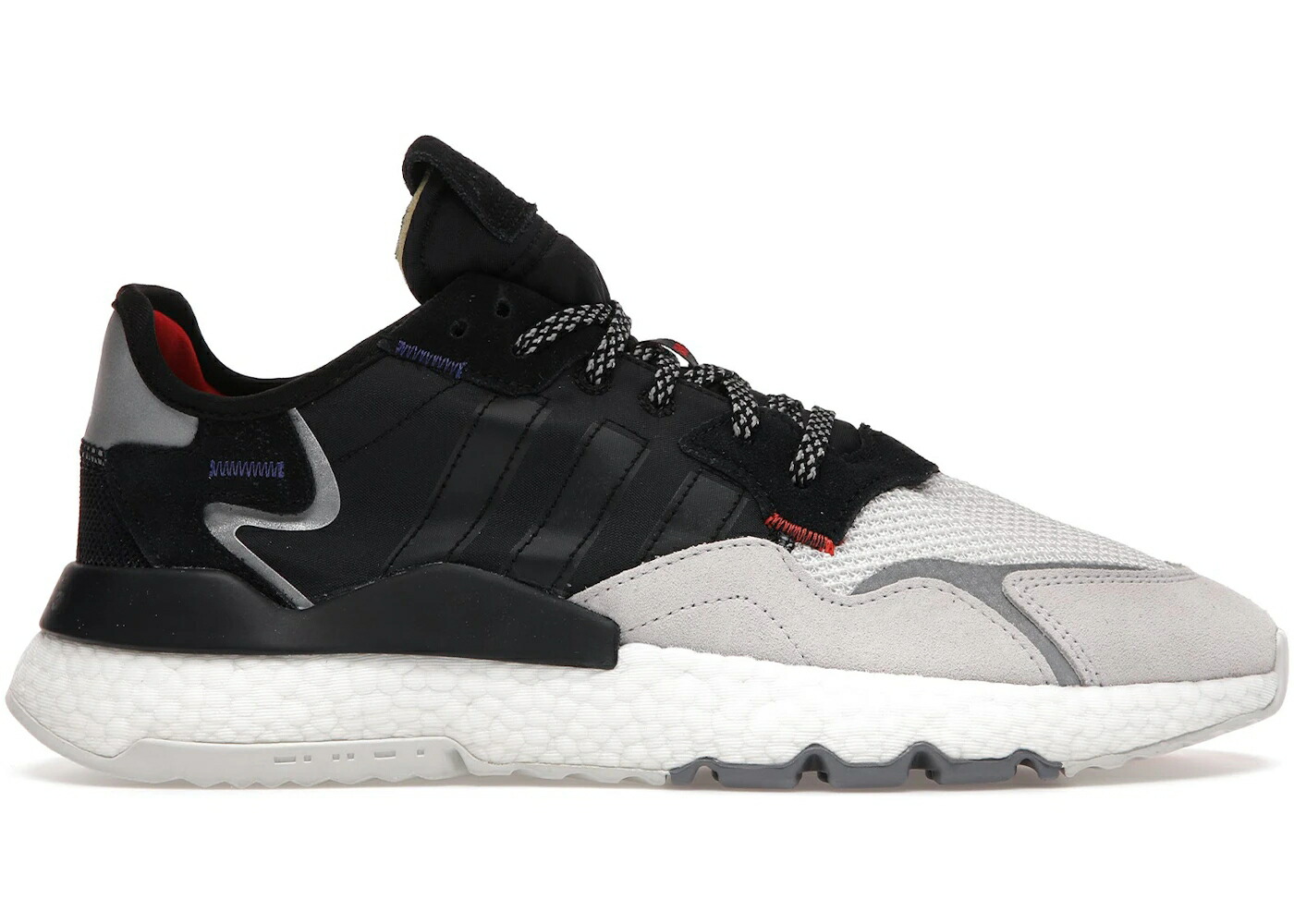 アディダス ジョガーパンツ コア 黒色 ブラック 白色 ホワイト スニーカー メンズ ADIDAS NITE JOGGER 3M CORE BLACK CRYSTAL WHITE / CORE BLACK CORE BLACK CRYSTAL