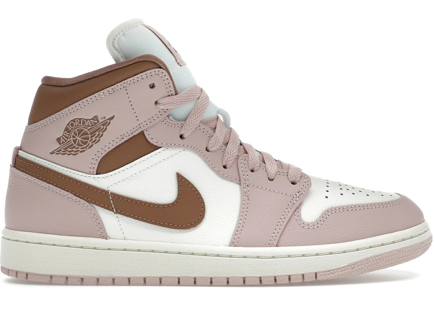 ナイキ ジョーダン ミッド サクラ色 オックスフォード 赤銅色 赤銅色 WOMEN\u0027S スニーカー レディース JORDAN 1 MID PINK OXFORD BROWN (WOMEN\u0027S) / PINK OXFORD SAIL ARCHAEO BROWN