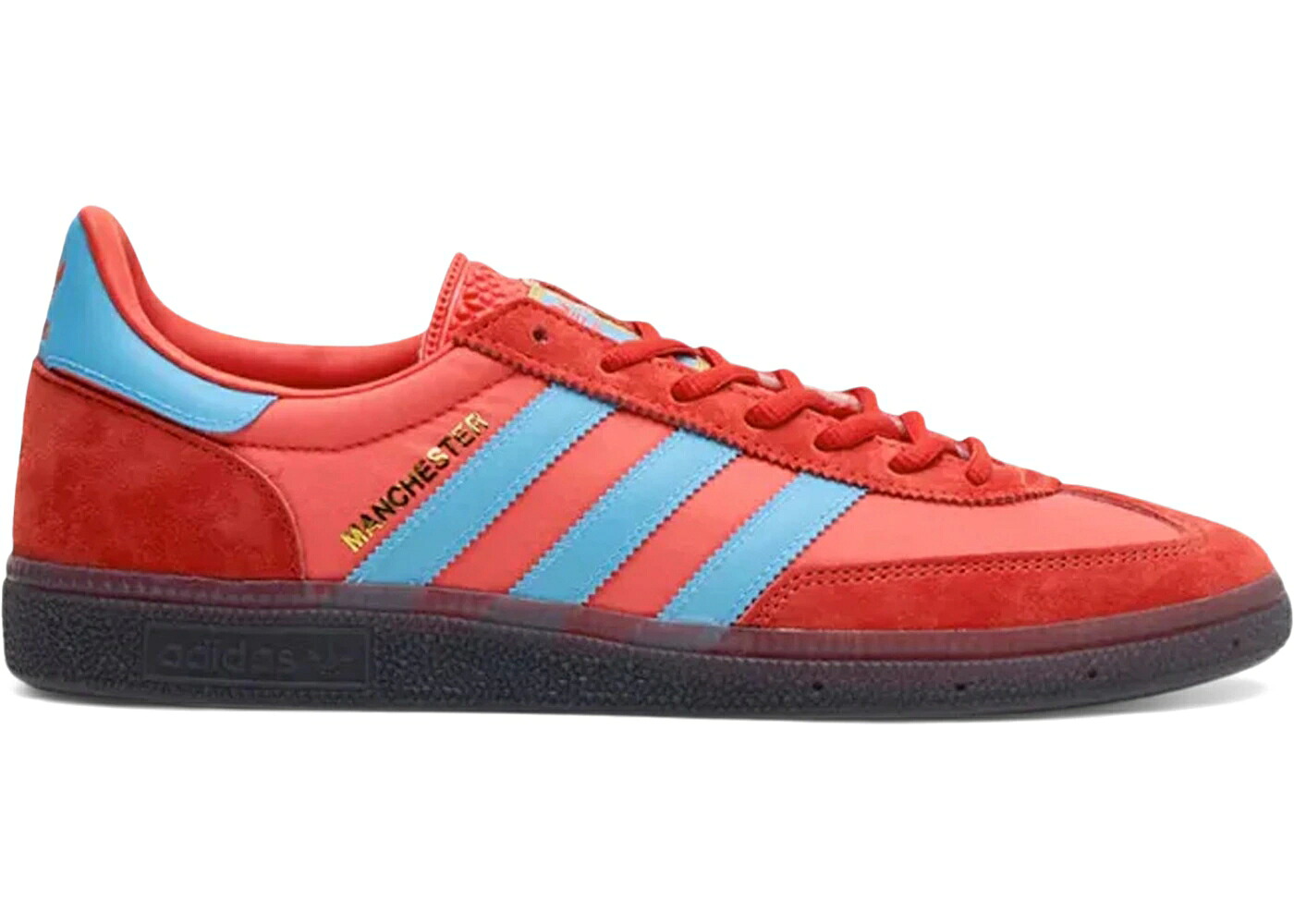 アディダス ハンドボール スペシアル シティ つづき物 赤 赤いこと 青み 青色 SIZE? スニーカー メンズ ADIDAS HANDBALL SPEZIAL CITY SERIES EXCLUSIVE MANCHESTER ANNIVERSARY / BRIGHT RED LIGHT BLUE AURORA