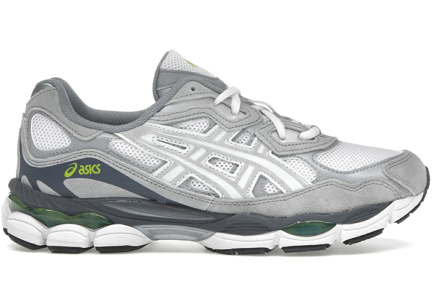 アシックス 白いこと 白いこと 薄墨色 薄墨色 スニーカー メンズ ASICS GEL-NYC WHITE GLACIER GREY / WHITE GLACIER GREY
