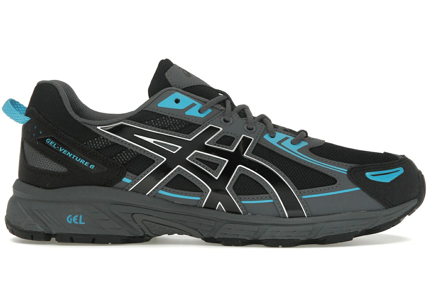 アシックス 黒色 ブラック 灰色 グレー スニーカー メンズ ASICS GEL-VENTURE 6 BLACK CARRIER GREY / BLACK CARRIER GREY｜スニケス