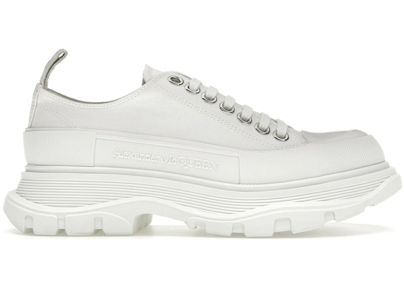 アレキサンダーマックイーン 白いこと 白いこと WOMEN\u0027S スニーカー レディース ALEXANDER MCQUEEN ALEXANDER MCQUEEN TREAD SLICK LOW LACE UP WHITE (WOMEN\u0027S) / WHITE WHITE
