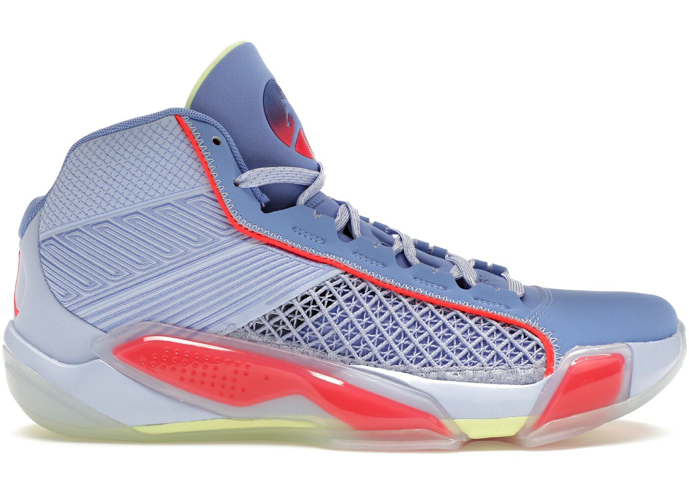 ナイキ ジョーダン 青味 青み スニーカー メンズ JORDAN 38 FADEAWAY (TRANSLUCENT OUTSOLE) / LIGHT MARINE ASTRONOMY BLUE