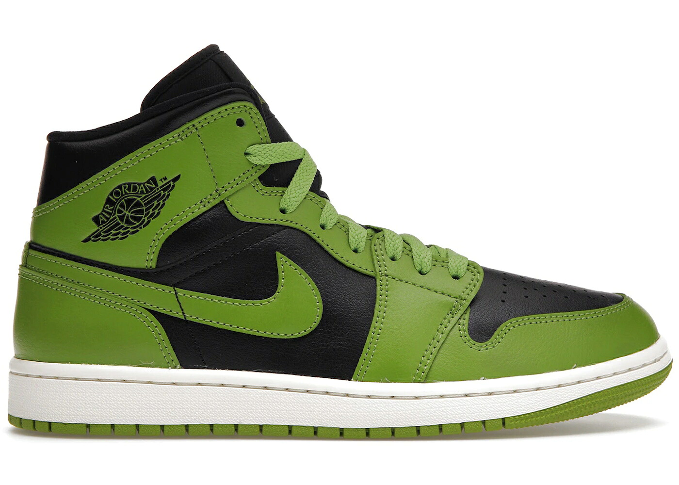 ナイキ ジョーダン ミッド 緑 緑であること 黒いこと 黒いこと WOMEN\u0027S スニーカー レディース JORDAN 1 MID ALTITUDE GREEN (WOMEN\u0027S) / BLACK SAIL ALTITUDE GREEN