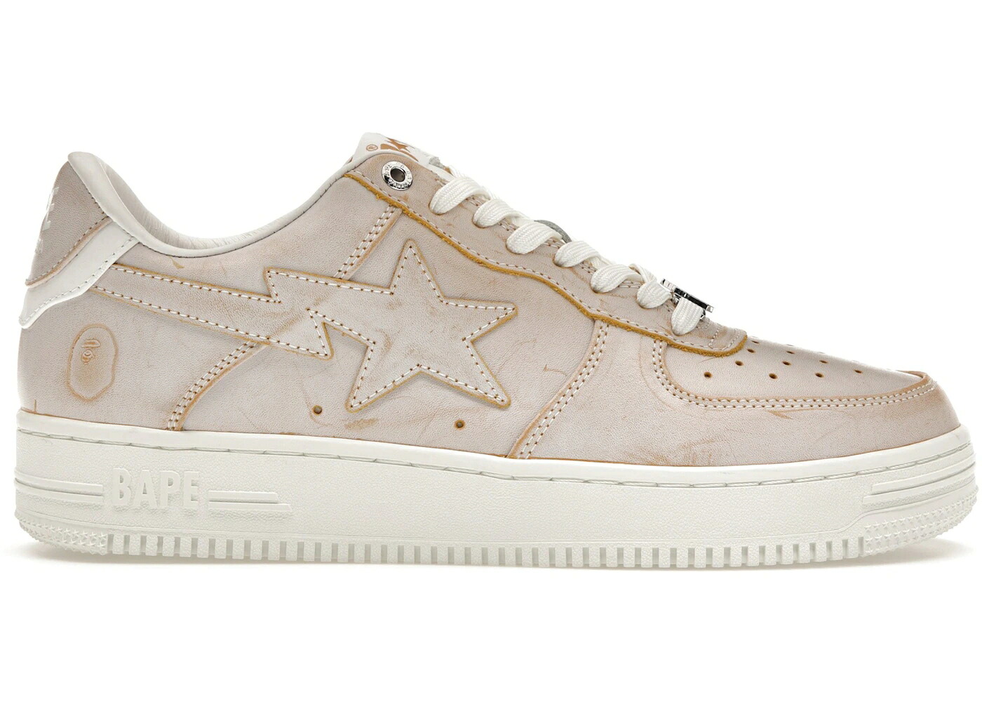 ベイプ ベージュ スニーカー メンズ BAPE A BATHING APE STA WEAR AWAY PAINT BEIGE /|スニケス