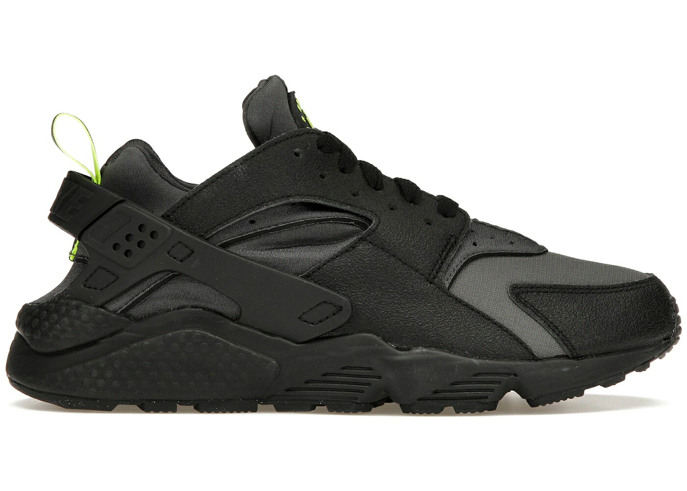 ナイキ ハラチ 黒いこと 黒いこと スニーカー メンズ NIKE AIR HUARACHE BLACK ANTHRACITE VOLT / BLACK ANTHRACITE VOLT