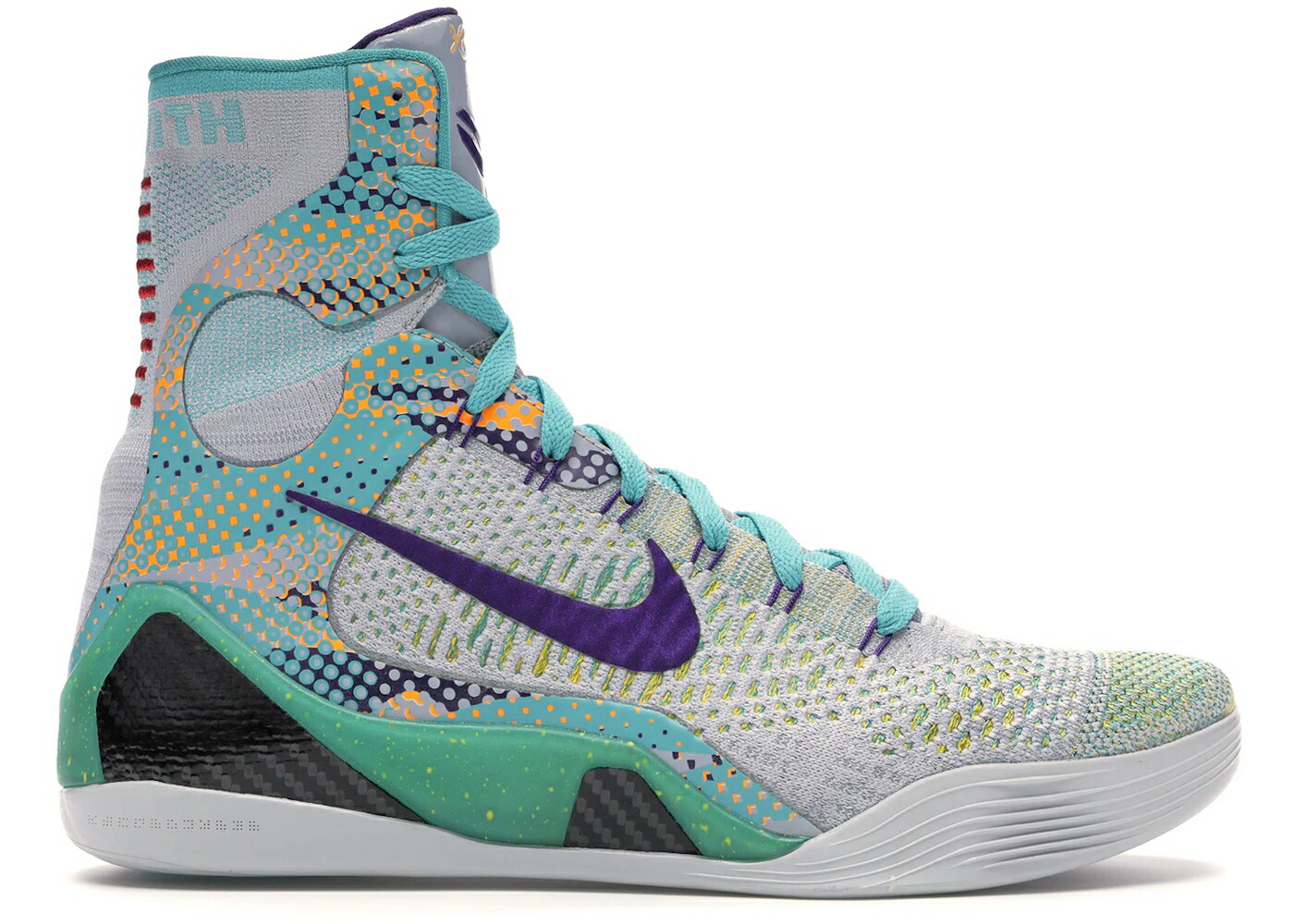 ナイキ コービー エリート 薄墨色 薄墨色 厚地の外套 紫 パープル スニーカー メンズ NIKE KOBE 9 ELITE HERO DRAFT DAY EXPRESSION / WOLF GREY COURT PURPLE TURQUOISE