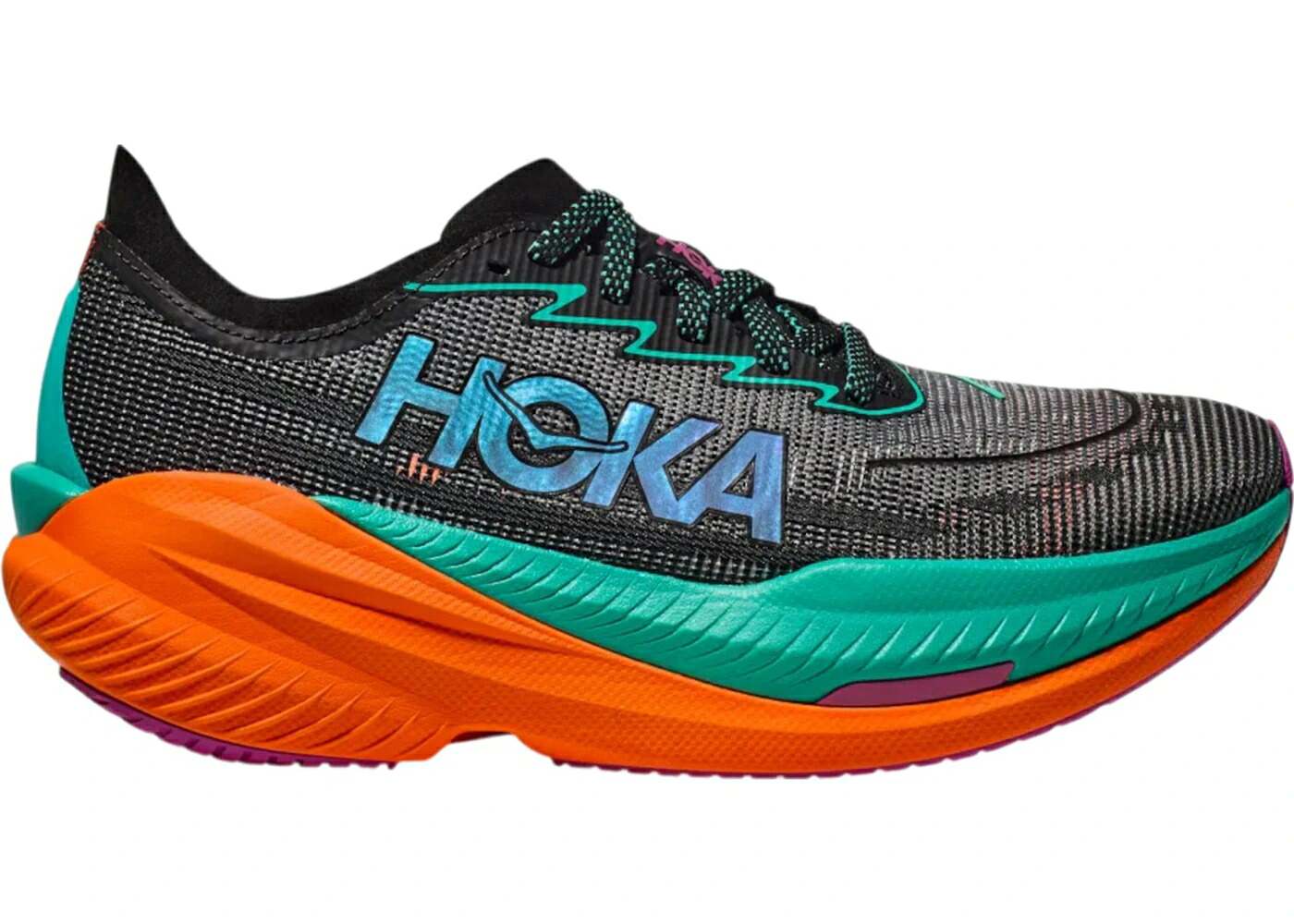 ホカオネオネ 黒色 ブラック アクア スニーカー メンズ HOKA ONE ONE HOKA ONE MACH X 2 BLACK ELECTRIC AQUA / BLACK ELECTRIC AQUA|スニケス