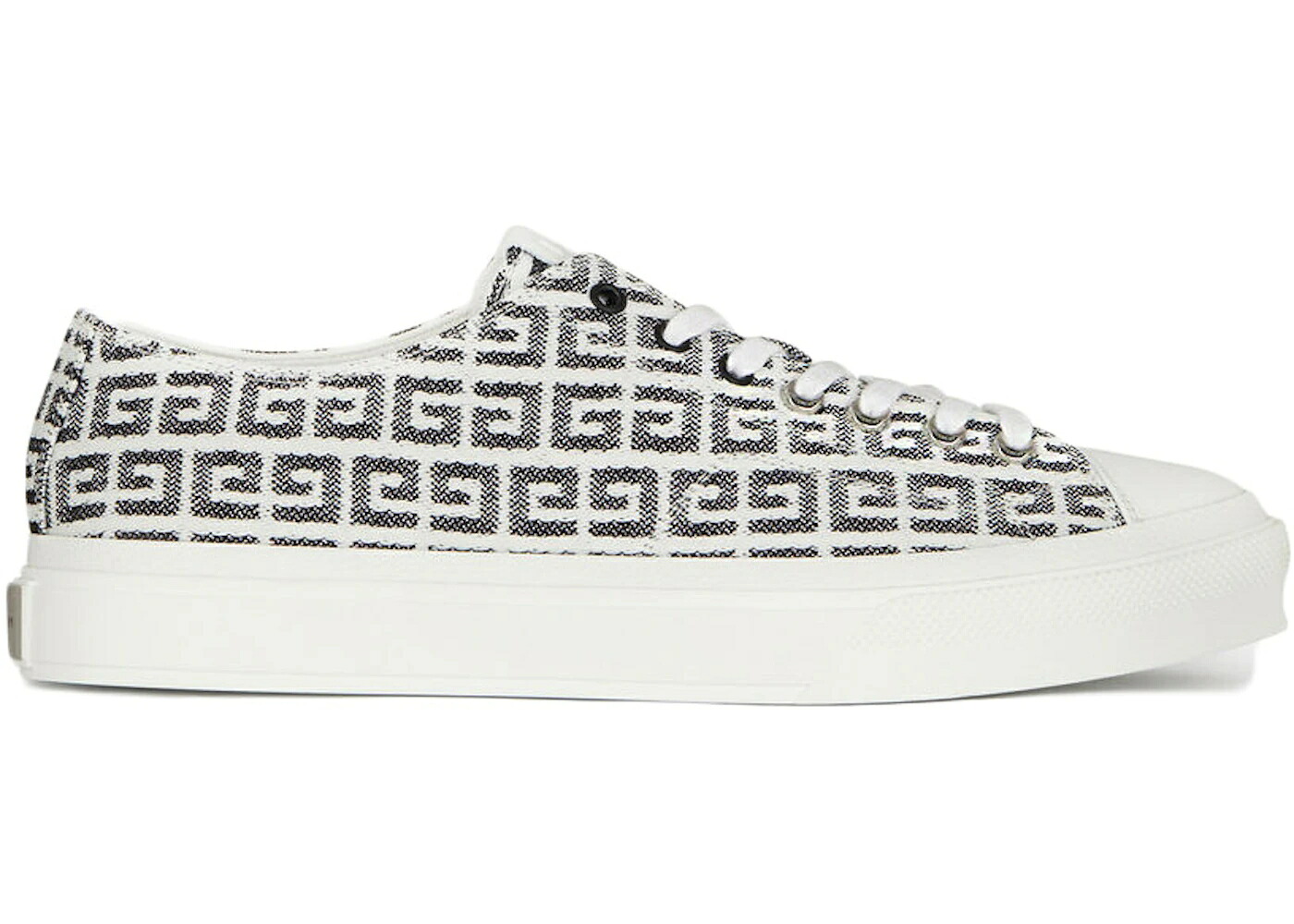 ジバンシィ シティ 白色 ホワイト 黒色 ブラック スニーカー メンズ GIVENCHY CITY IN 4G JACQUARD / WHITE BLACK