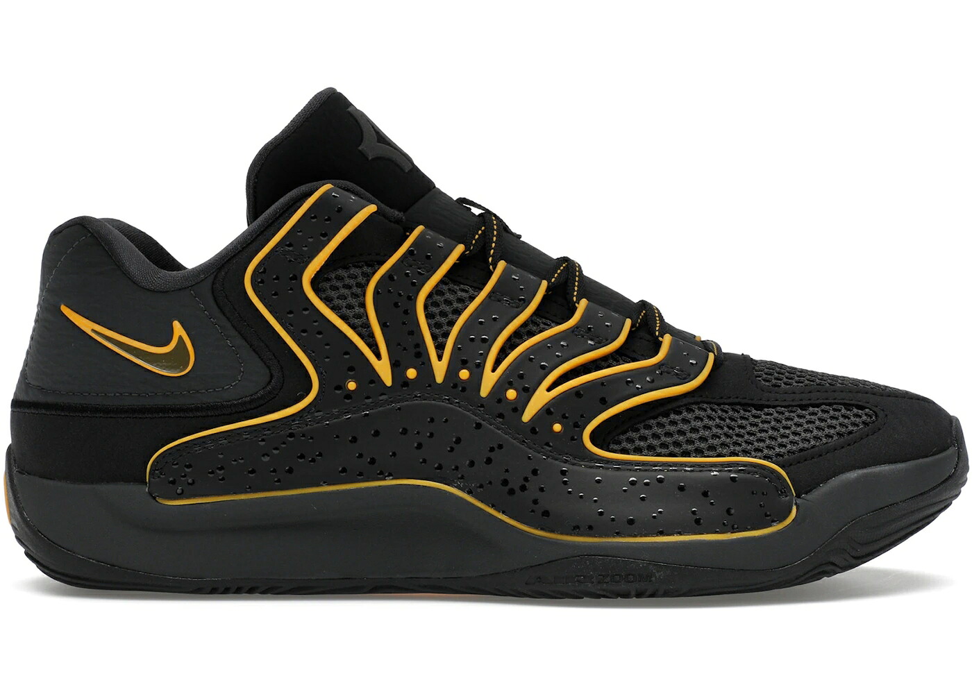 ナイキ シティ 黒色 ブラック ゴールド スニーカー メンズ NIKE KD 18 RAIN CITY / BLACK UNIVERSITY GOLD ANTHRACITE｜スニケス