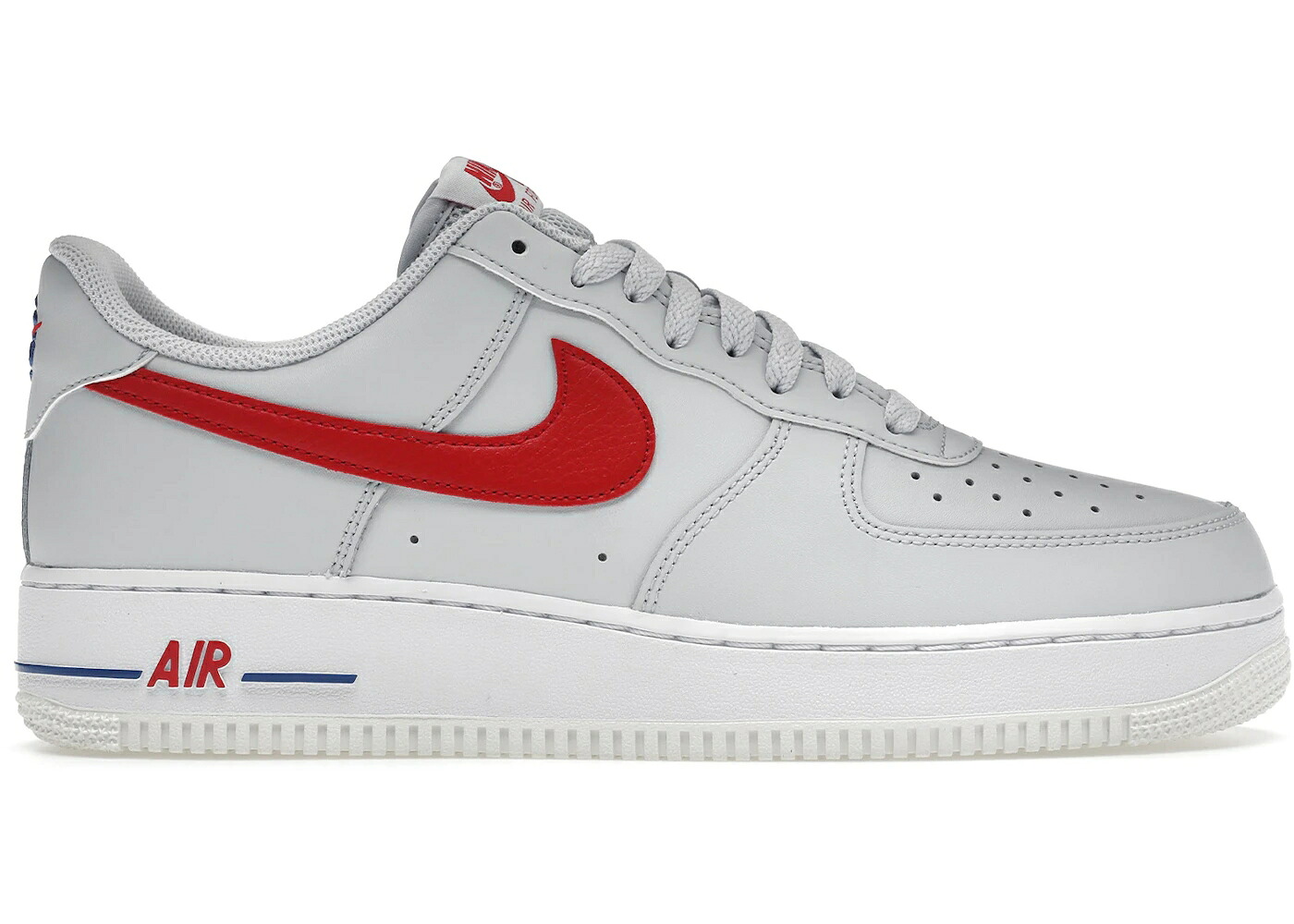 ナイキ チーム ピュア プラチナム ゲーム エアフォース '07 ゲームロイヤル 青 ブルー スニーカー メンズ NIKE AIR FORCE 1 LOW TEAM USA / PURE PLATINUM GAME ROYAL｜スニケス