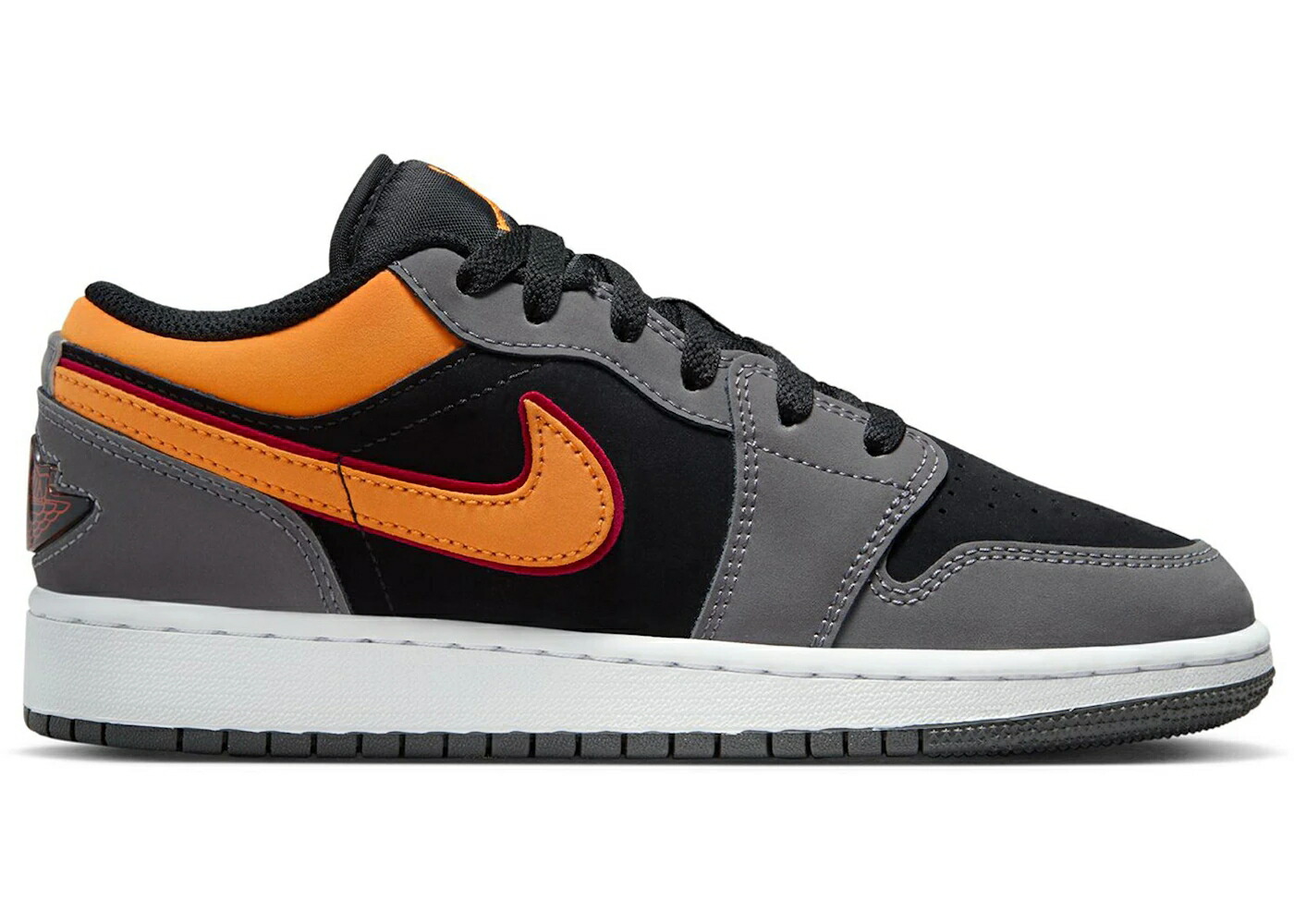 ナイキ ジョーダン 橙 オレンジ 黒色 ブラック ジュニア キッズ JORDAN 1 LOW SE LIGHT GRAPHITE VIVID ORANGE (GS) / BLACK VIVID ORANGE LIGHT ベビー マタニティ スニーカー