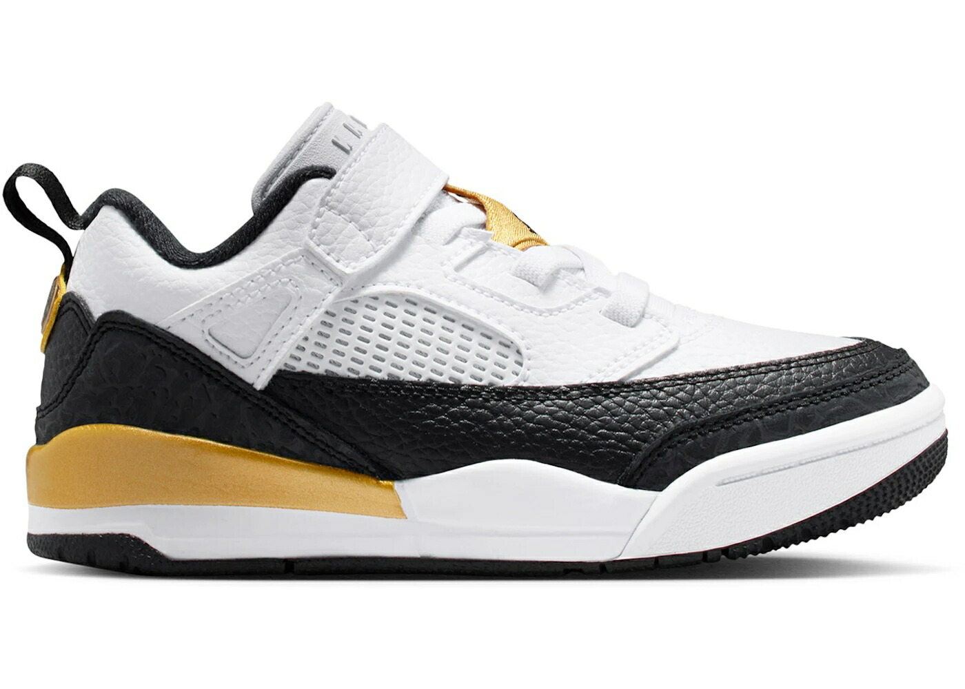ナイキ ジョーダン 白色 ホワイト ゴールド 黒色 ブラック ジュニア キッズ JORDAN SPIZIKE LOW DMP (PS) / WHITE METALLIC GOLD BLACK ベビー マタニティ スニーカー