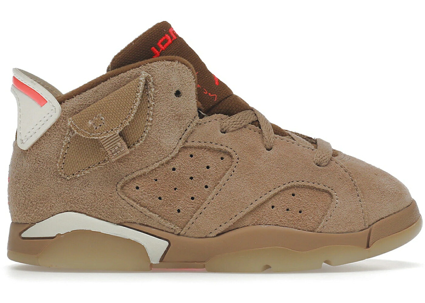ナイキ ジョーダン カーキ トラヴィススコット 御坊っちゃん キッズ JORDAN 6 RETRO TRAVIS SCOTT BRITISH KHAKI (TD) / BRITISH KHAKI SAIL BRIGHT