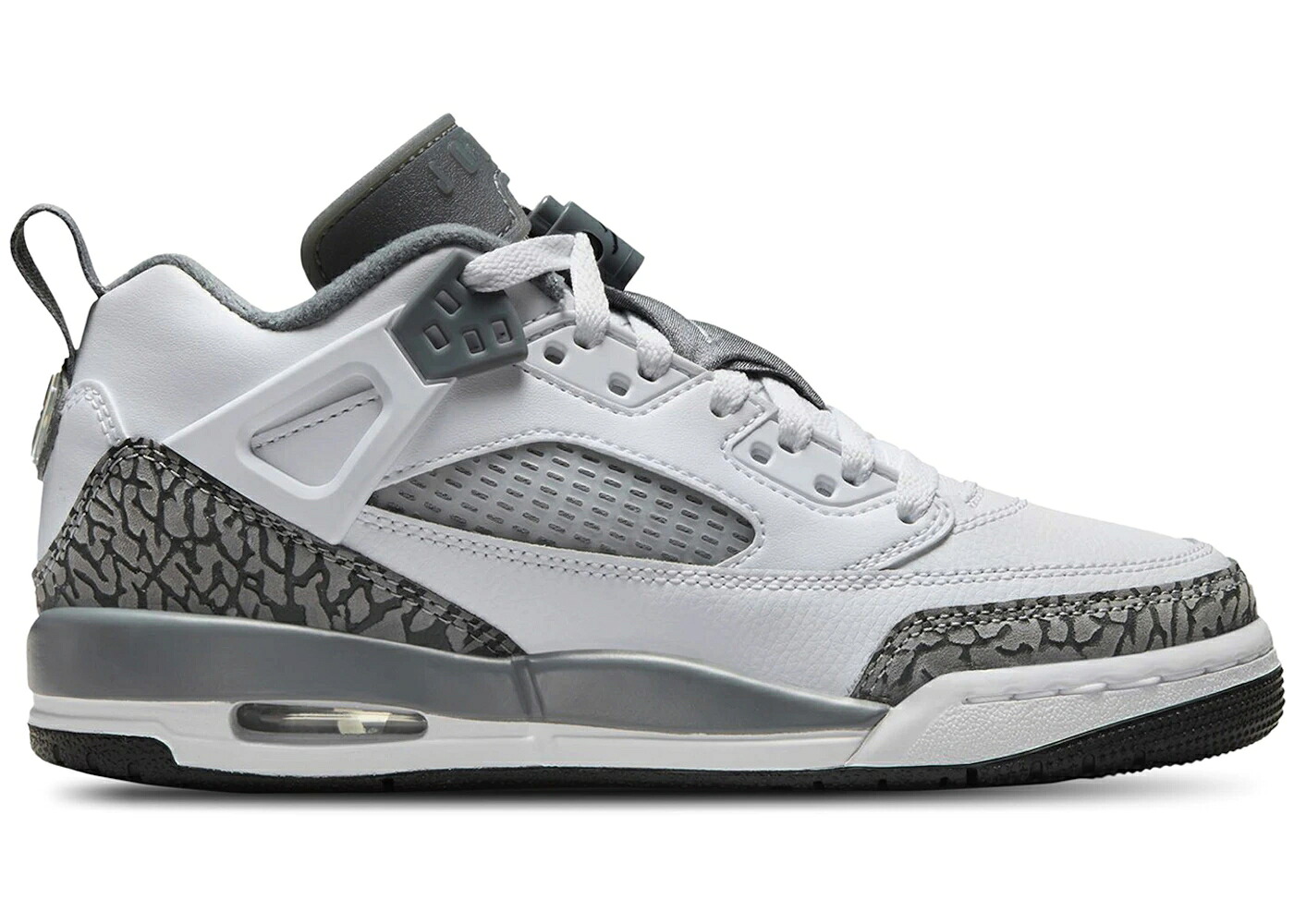 ナイキ ジョーダン 白いこと 白いこと 薄墨色 薄墨色 冷やりとした お坊っちゃん キッズ JORDAN SPIZIKE LOW WHITE ANTHRACITE WOLF GREY (GS) / WHITE ANTHRACITE WOLF GREY COOL もの言う花 マタニティ スニーカー