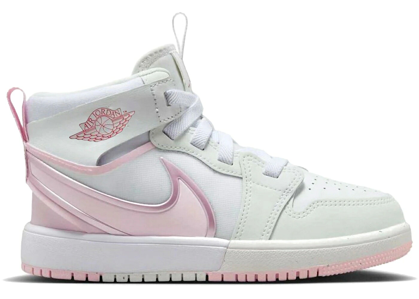 ナイキ ジョーダン ミッド 白いこと 白いこと 火の手 赤 赤いこと サクラ色 御坊っちゃん キッズ JORDAN 1 MID RM EASYON WHITE FIRE RED PINK FOAM (なおなお書き) / WHITE FIRE RED PINK FOAM もの言う花 マタニティ スニーカー