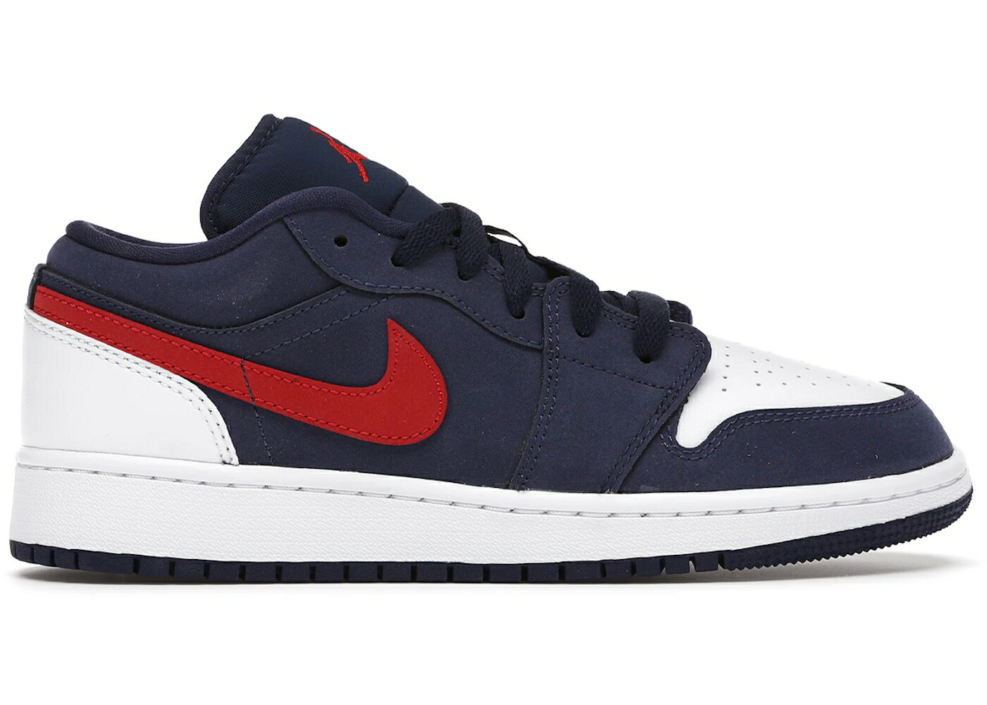 ナイキ ジョーダン 紺色 米国海軍 白いこと 白いこと お坊っちゃん キッズ JORDAN 1 LOW USA (GS) / MIDNIGHT NAVY WHITE UNIVERSITY もの言う花 マタニティ スニーカー