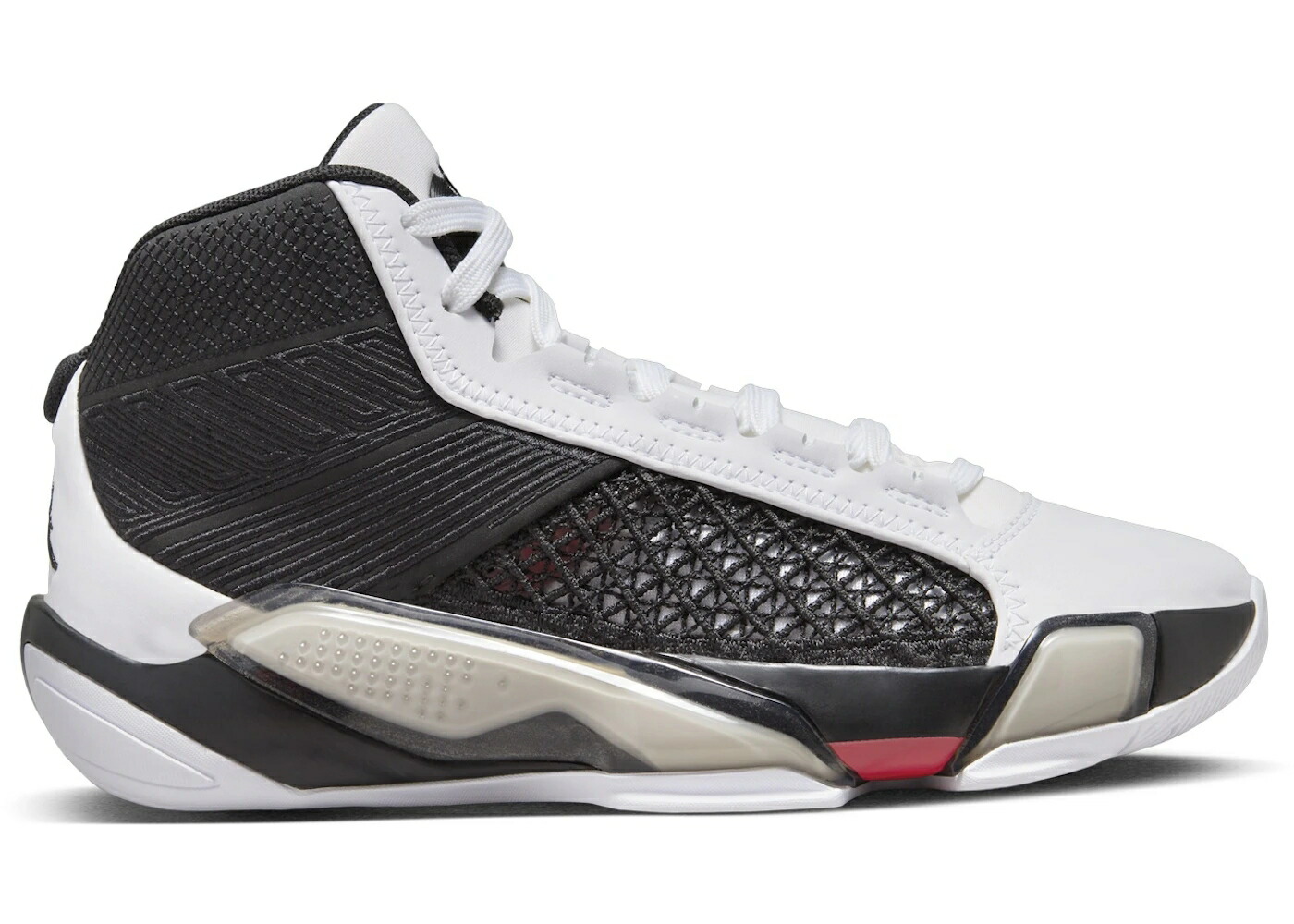 ナイキ ジョーダン 白色 ホワイト 赤 レッド 黒色 ブラック ジュニア キッズ JORDAN 38 WHITE SIREN RED BLACK (GS) / WHITE SIREN RED BLACK ベビー マタニティ スニーカー