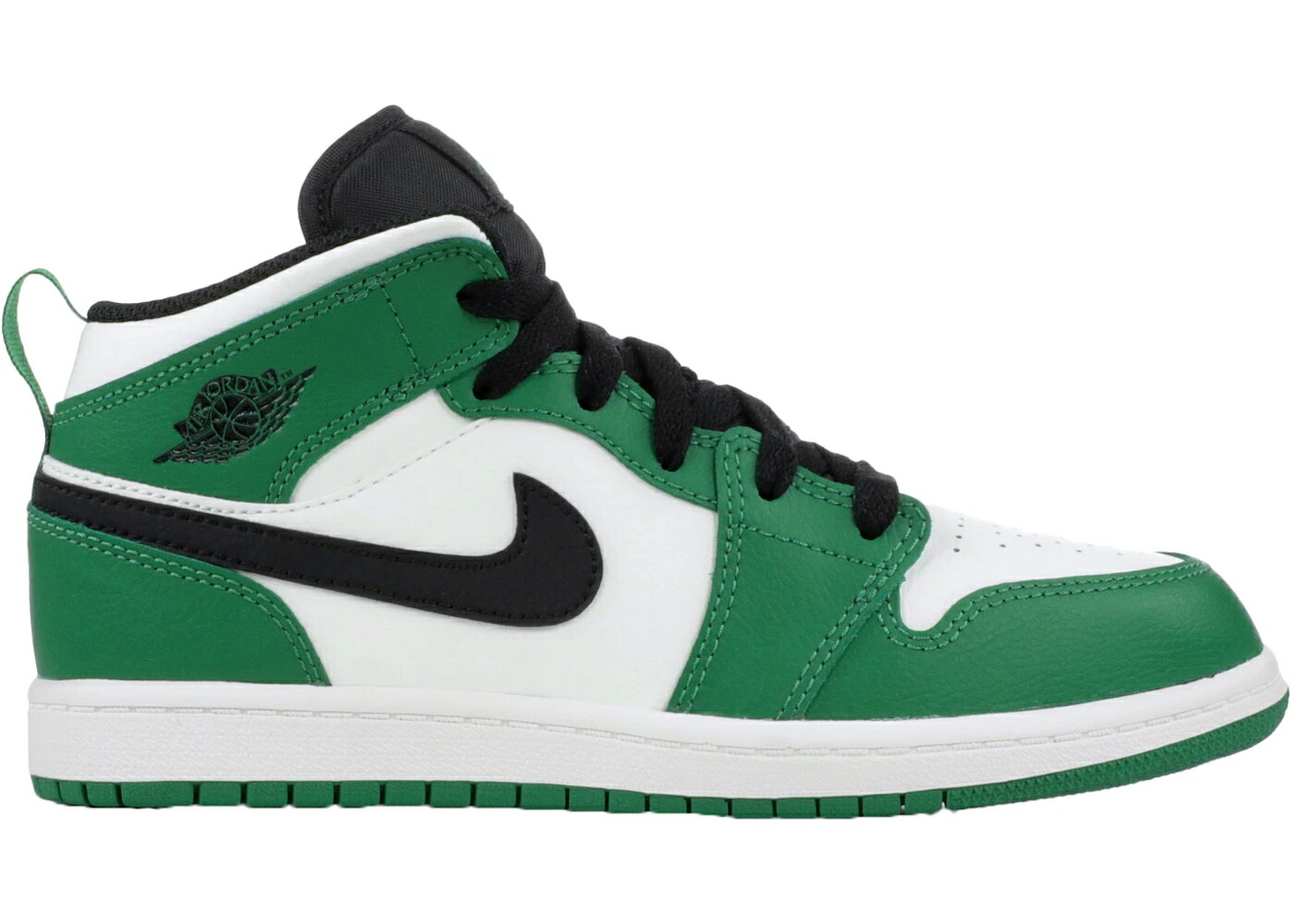 ナイキ ジョーダン ミッド 緑 グリーン 黒色 ブラック ジュニア キッズ JORDAN 1 MID SE PINE GREEN (PS) / PINE GREEN BLACK SAIL ベビー マタニティ スニーカー
