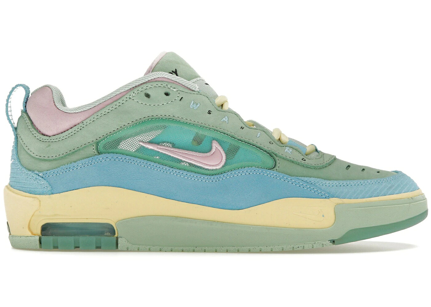 ナイキ エスビー マックス 青味 青み サクラ色 エア湖マックス スニーカー メンズ NIKE SB AIR MAX ISHOD WAIR VERDY VISTY / BLUE GAZE LIGHT ARCTIC PINK