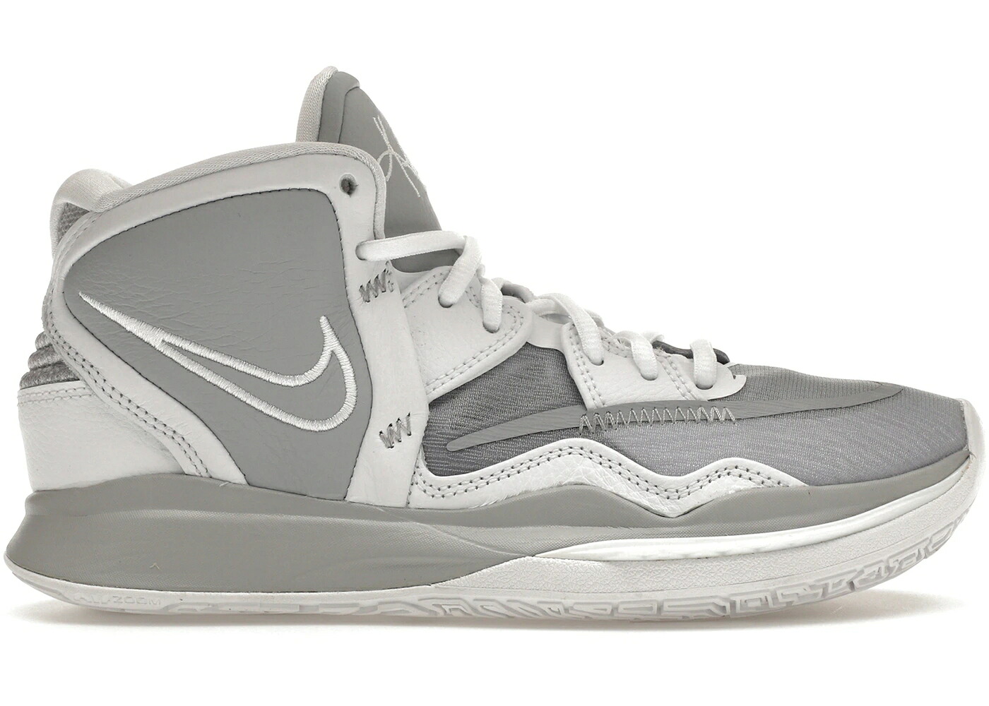 ナイキ カイリー 薄墨色 薄墨色 白いこと 白いこと スニーカー メンズ NIKE KYRIE INFINITY 肺結核 WOLF GREY / WOLF GREY WOLF GREY WHITE
