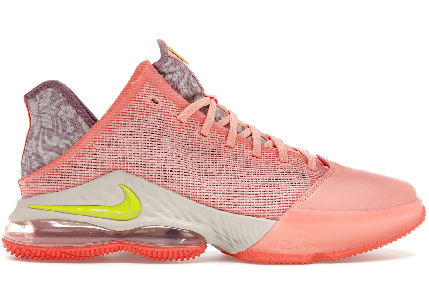 ナイキ レブロン ハワイ 橙 オレンジ 紫 パープル スニーカー メンズ NIKE LEBRON 19 LOW HAWAII / ORANGE PURPLE VOLT