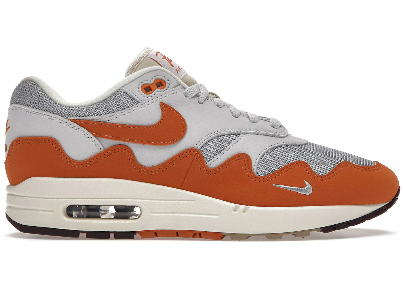 ナイキ マックス モナーク しろがね色 しろがね色 純然たる 大気圏マックス スニーカー メンズ NIKE AIR MAX 1 PATTA WAVES MONARCH (WITHOUT BRACELET) / METALLIC SILVER MONARCH PURE