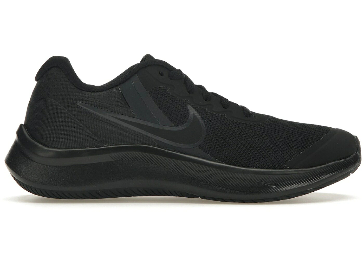 ナイキ 黒色 ブラック 灰色 グレー ジュニア キッズ NIKE STAR RUNNER 3 BLACK DARK SMOKE GREY (GS) / BLACK DARK SMOKE GREY BLACK ベビー マタニティ スニーカー