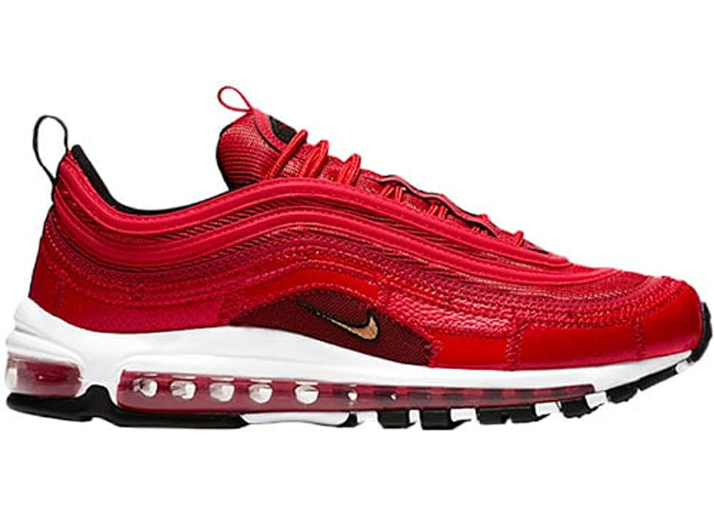 ナイキ マックス 赤 レッド ゴールド 白色 ホワイト エアマックス ジュニア キッズ NIKE AIR MAX 97 CRISTIANO RONALDO PORTUGAL PATCHWORK (GS) / VARSITY RED METALLIC GOLD WHITE ベビー マタニティ スニーカー