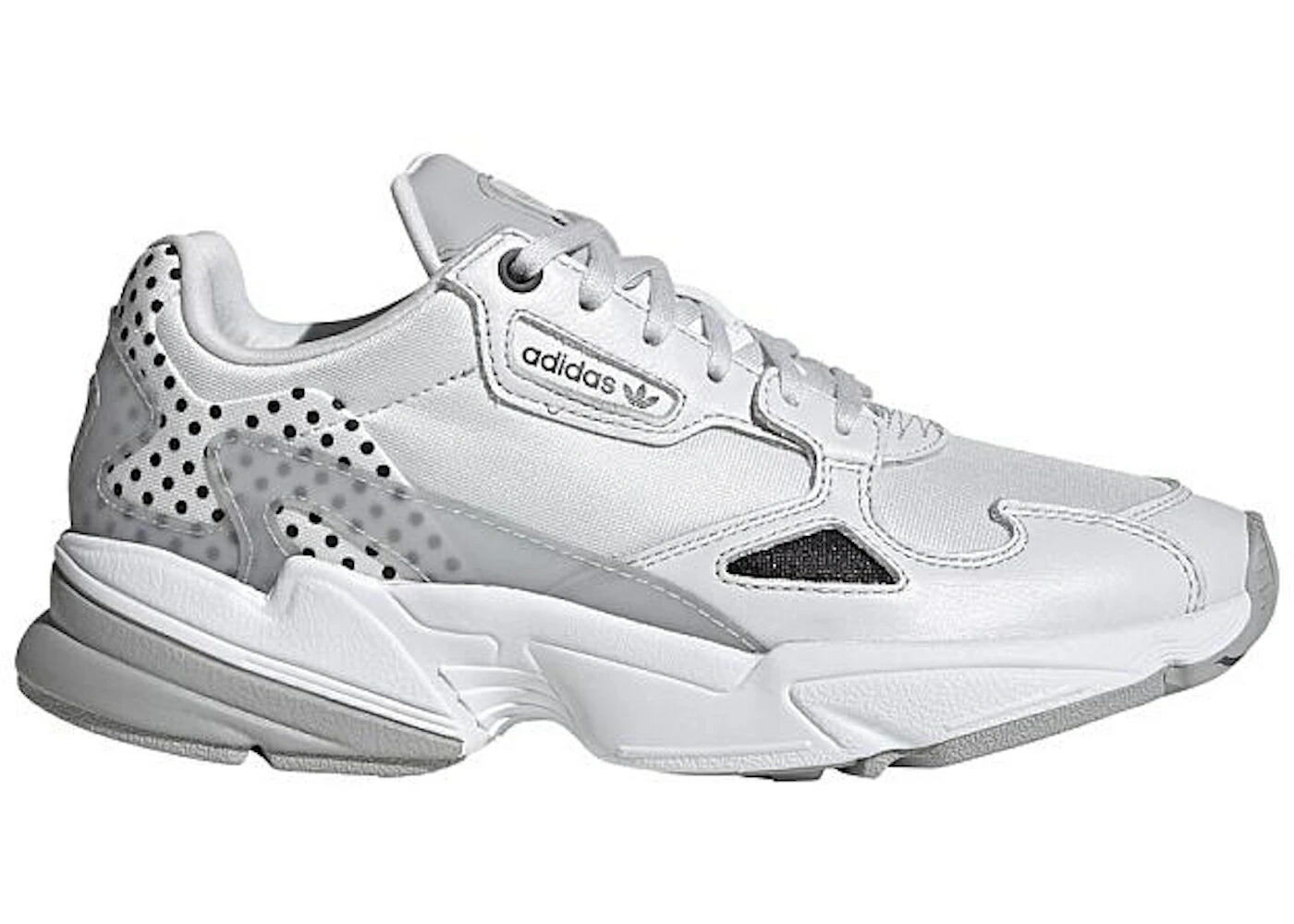アディダス 白色 ホワイト コア 黒色 ブラック 灰色 グレー WOMEN スニーカー レディース ADIDAS CRYSTAL WHITE POLKA DOT (WOMEN) / CRYSTAL WHITE CORE BLACK GREY