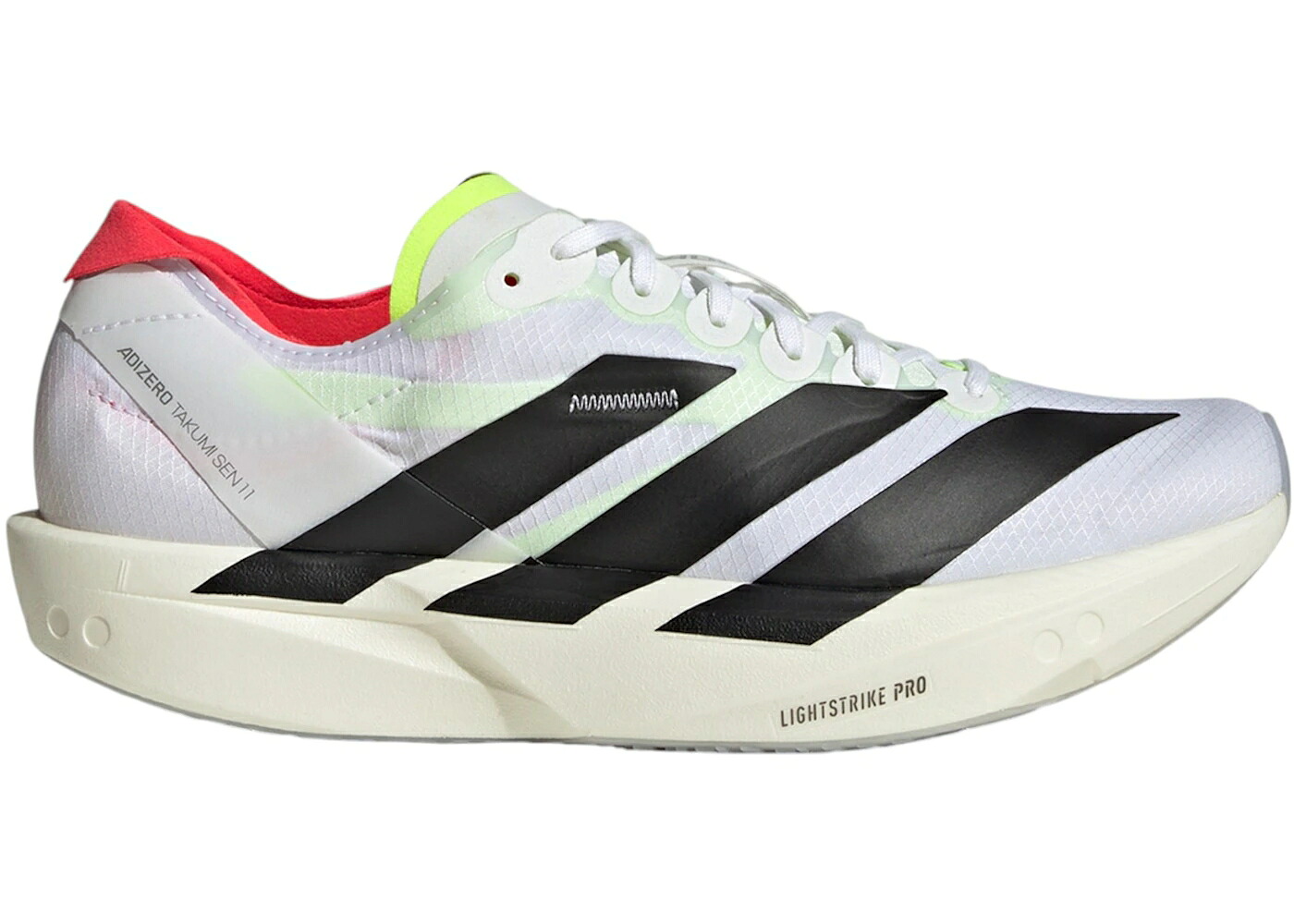 アディダス アディゼロ 白色 ホワイト コア 黒色 ブラック 赤 レッド WOMEN'S スニーカー レディース ADIDAS ADIZERO TAKUMI SEN 10 CLOUD WHITE CORE BLACK LUCID RED (WOMEN'S) / CLOUD WHITE CORE BLACK LUCID RED