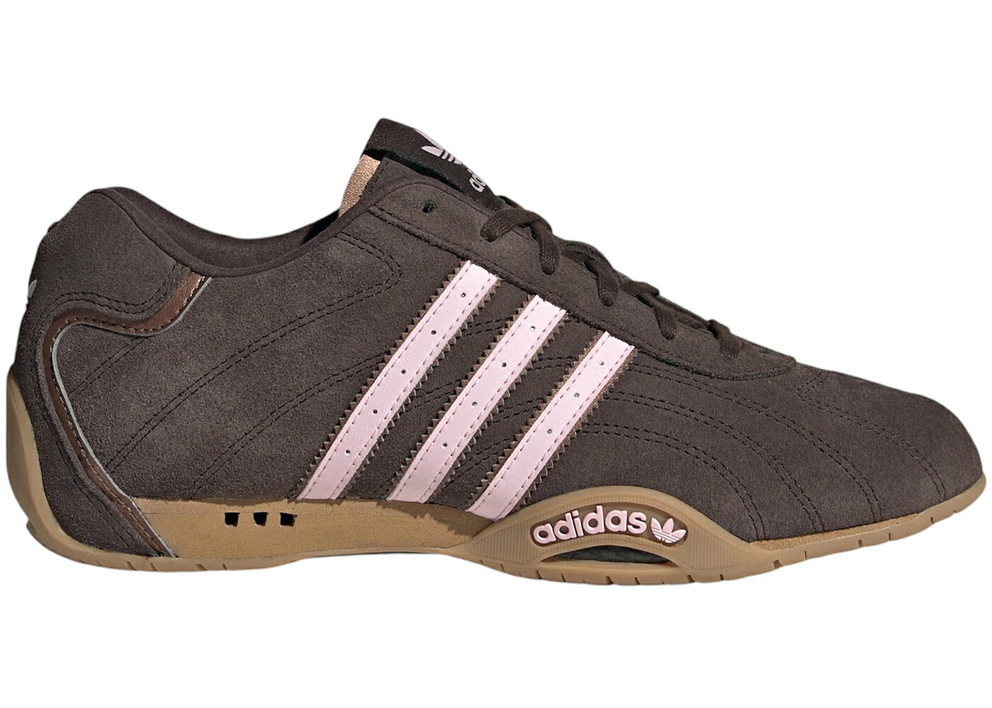 アディダス 赤銅色 赤銅色 サクラ色 WOMEN\u0027S スニーカー レディース ADIDAS ADIRACER LO DARK BROWN CLEAR PINK GUM (WOMEN\u0027S) / DARK BROWN CLEAR PINK GUM