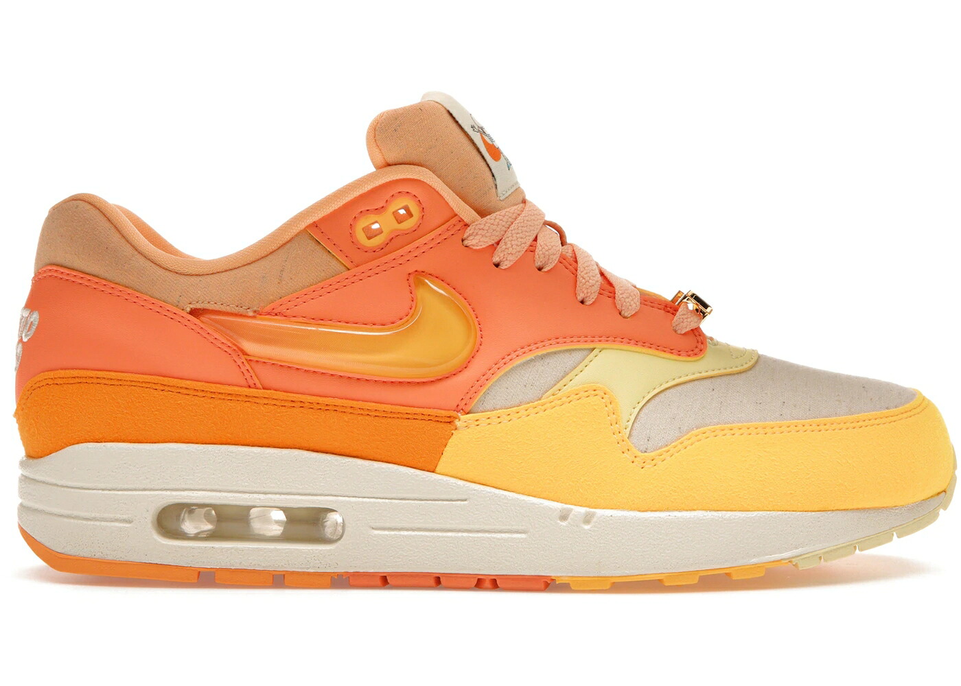 ナイキ マックス 橙 オレンジ色 大気圏マックス スニーカー メンズ NIKE AIR MAX 1 PUERTO RICO ORANGE FROST / ORANGE FROST CITRON PULSE