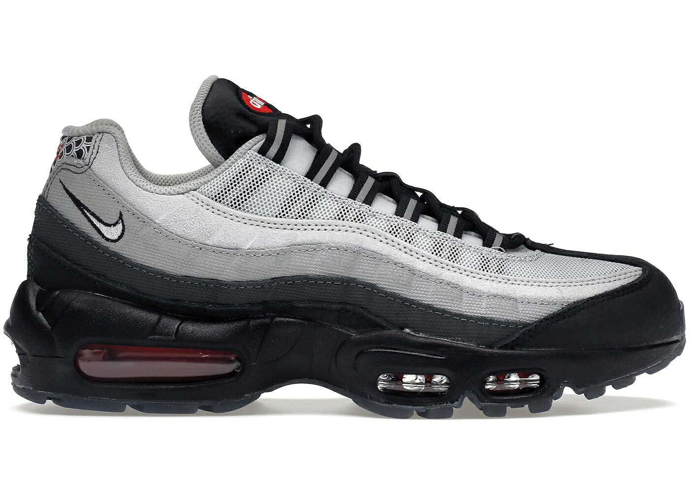 ナイキ マックス 黒色 ブラック 白色 ホワイト ピュア プラチナム エアマックス スニーカー メンズ NIKE AIR MAX 95 FISH SCALES / BLACK WHITE PURE PLATINUM LIGHT｜スニケス