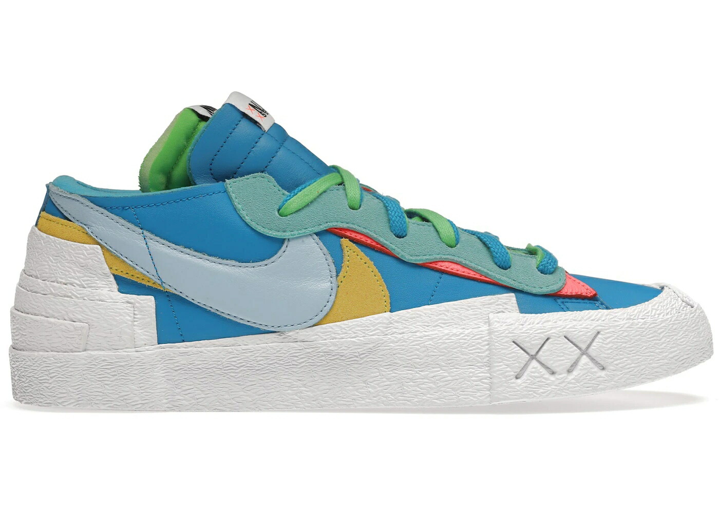 ナイキ ブレイザー 青み 青色 サクラ色 スニーカー メンズ NIKE BLAZER LOW SACAI KAWS NEPTUNE BLUE / NEPTUNE BLUE LIGHT BLUE PINK