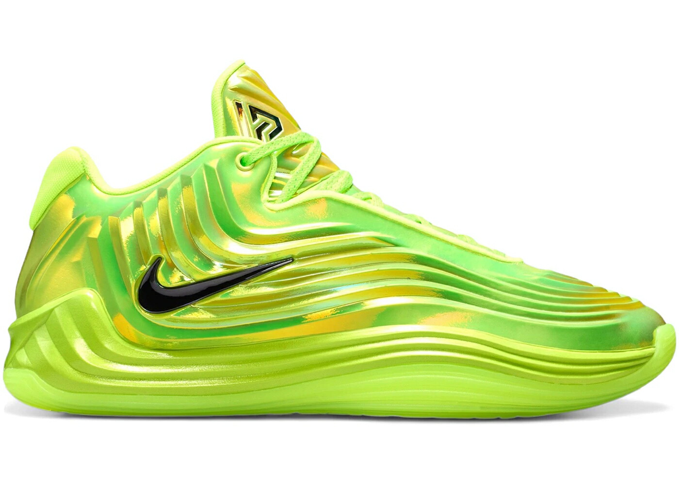 ナイキ 黒色 ブラック スニーカー メンズ NIKE GIANNIS FREAK 7 LX ALL-STAR WARNING LABEL / VOLT BLACK