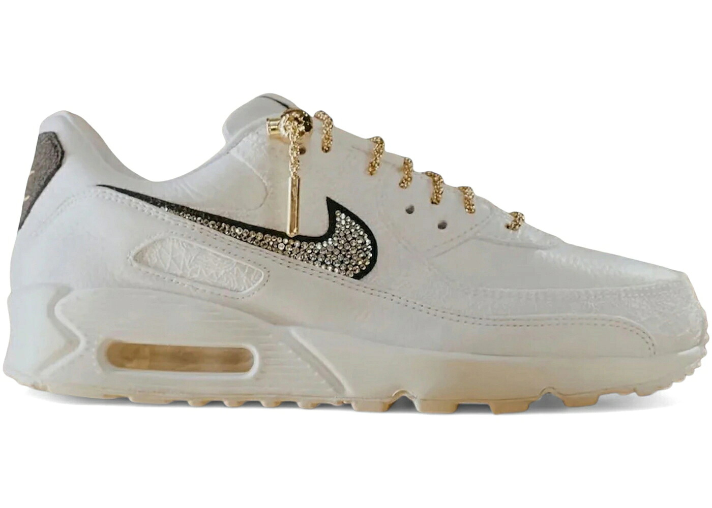 ナイキ マックス 金剛石 白いこと 白いこと 黒いこと 黒いこと ゴールド エア湖マックス スニーカー メンズ NIKE AIR MAX 90 VICTOR SOLOMON DOWNTOWN DIAMOND DISTRICT / WHITE BLACK METALLIC GOLD スニーカー-メンズ靴