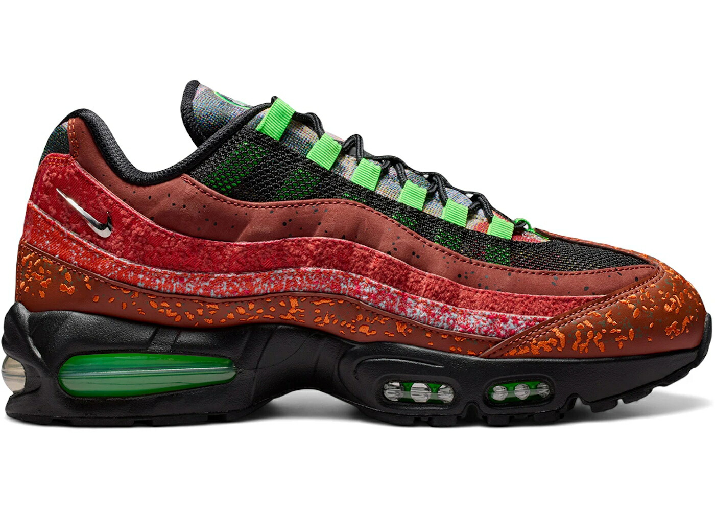 ナイキ マックス バブル 銀色 シルバー 黒色 ブラック エアマックス スニーカー メンズ NIKE AIR MAX 95 BIG BUBBLE FAMILY REUNION HONG KONG / CINNAMON METALLIC SILVER BLACK