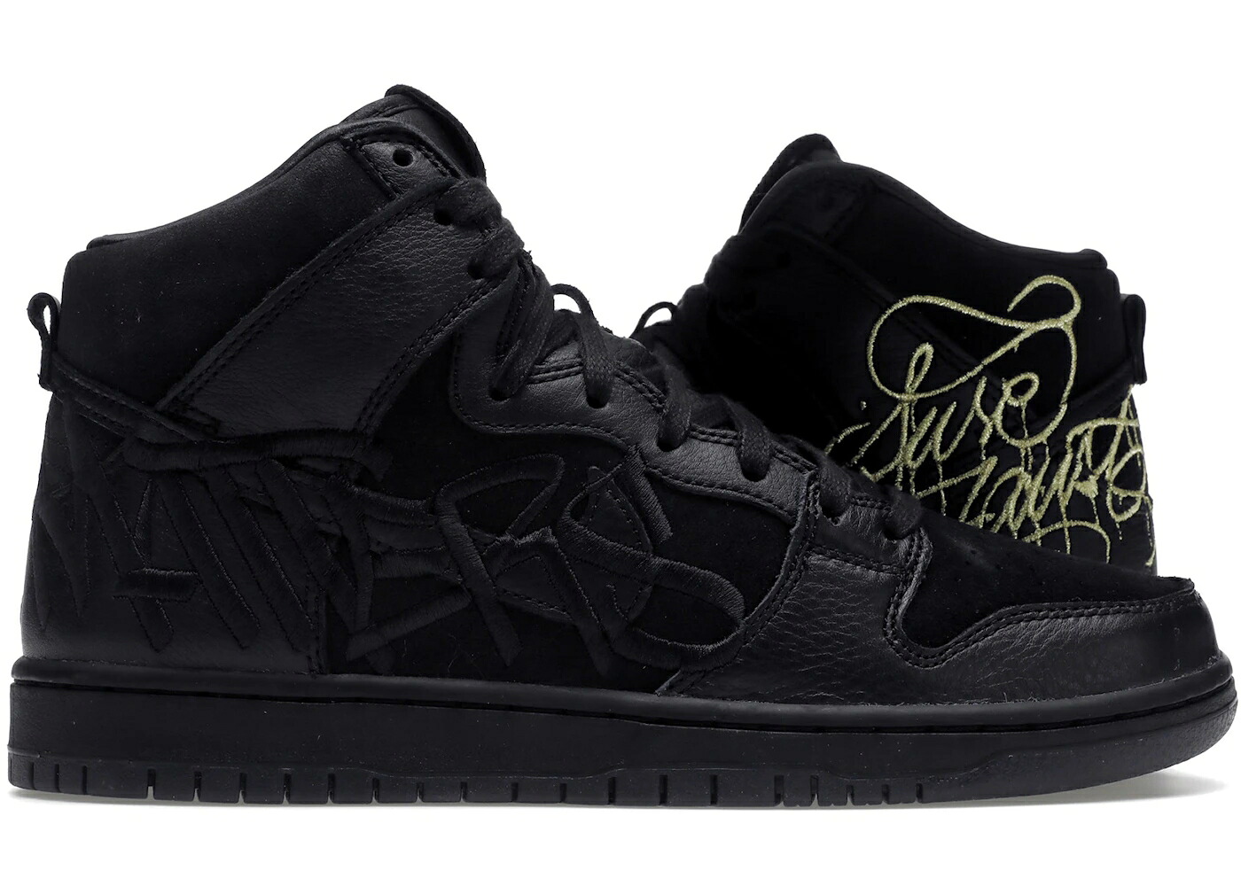ナイキ エスビー ダンク ご機嫌 黒いこと 黒いこと ゴールド ダンクハイ スニーカー メンズ NIKE SB DUNK HIGH FAUST BLACK GOLD / BLACK BLACK METALLIC GOLD