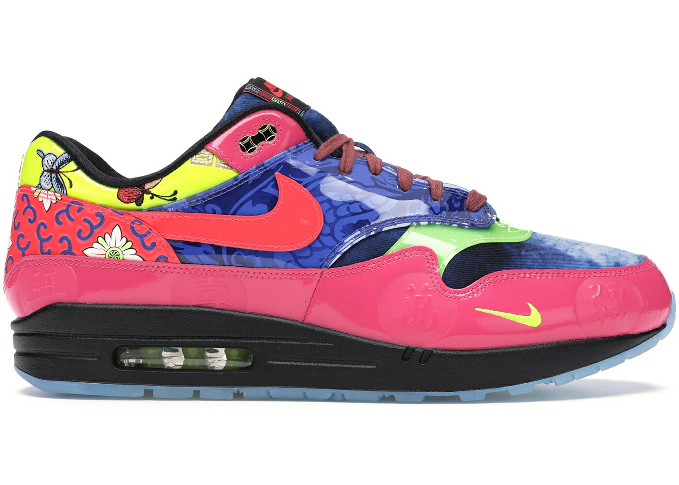ナイキ マックス 青み 青色 サクラ色 大気圏マックス スニーカー メンズ NIKE AIR MAX 1 CHINESE NEW YEAR LONGEVITY (2020) / BLUE PINK