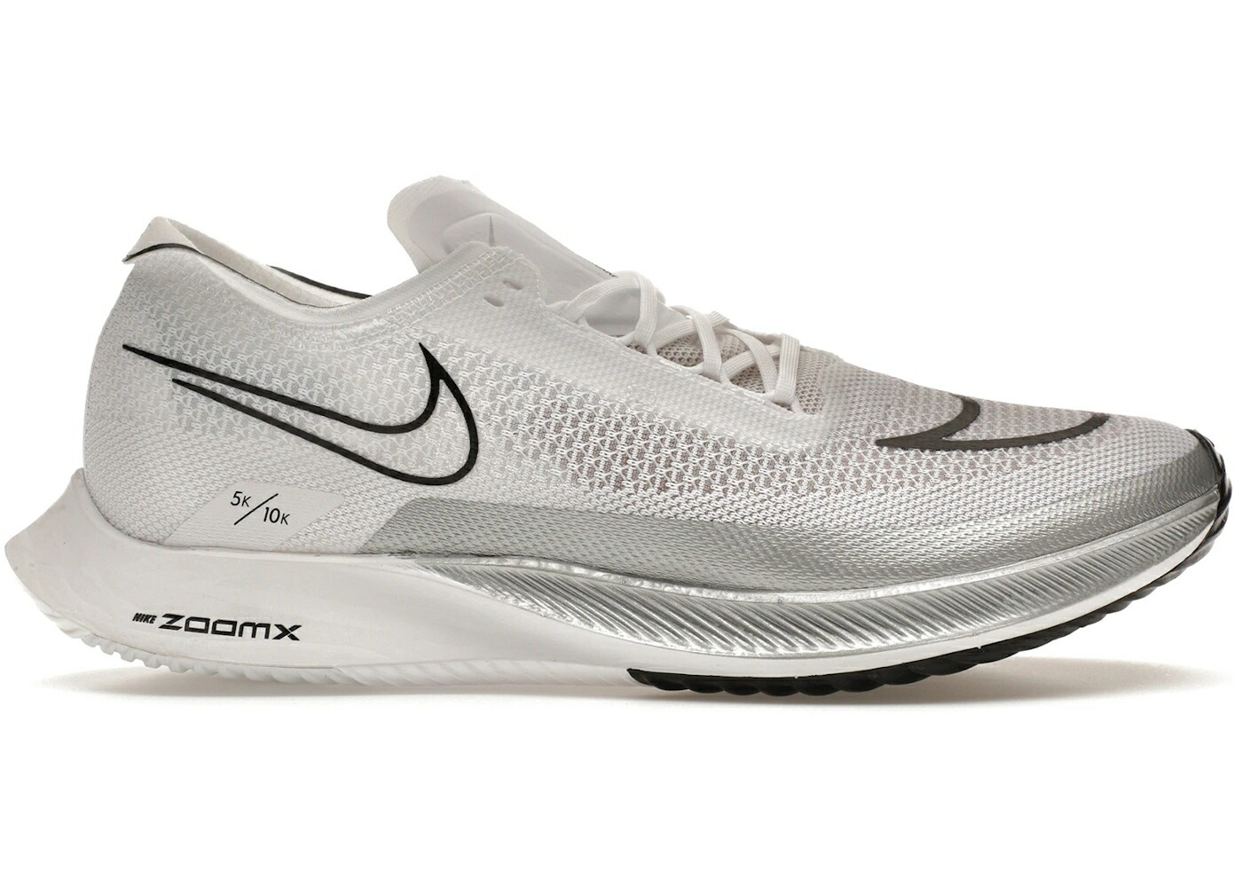 ナイキ プレミアム 白色 ホワイト 銀色 シルバー 黒色 ブラック スニーカー メンズ NIKE ZOOMX STREAKFLY PREMIUM WHITE METALLIC SILVER / WHITE METALLIC SILVER BLACK
