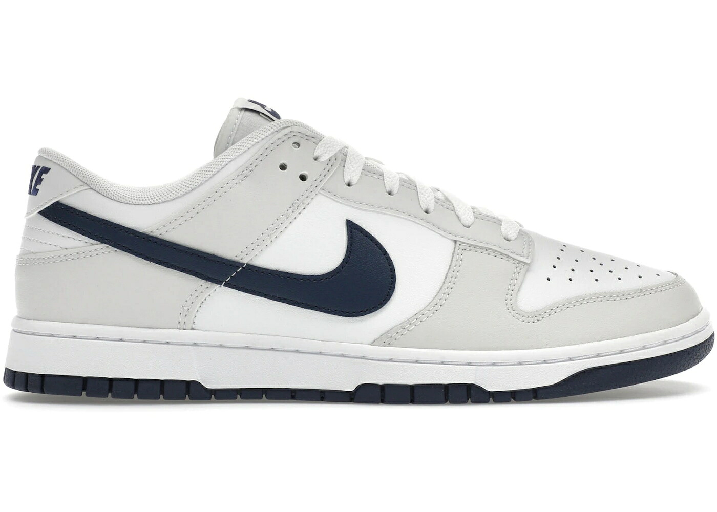 ナイキ ダンク 白色 ホワイト 紺色 ネイビー プラチナム ダンクロー スニーカー メンズ NIKE DUNK LOW RETRO WHITE MIDNIGHT NAVY / SUMMIT WHITE PLATINUM TINT