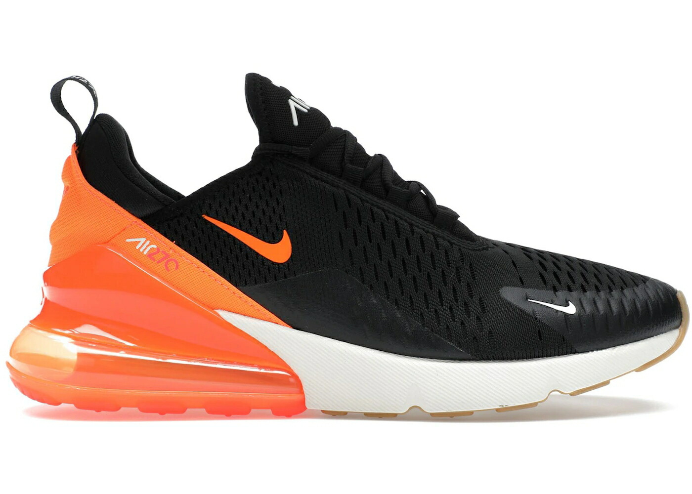 ナイキ マックス 黒色 ブラック 橙 オレンジ クリムゾン エアマックス スニーカー メンズ NIKE AIR MAX 270 BLACK PHANTOM TOTAL ORANGE / BLACK BRIGHT CRIMSON PHANTOM